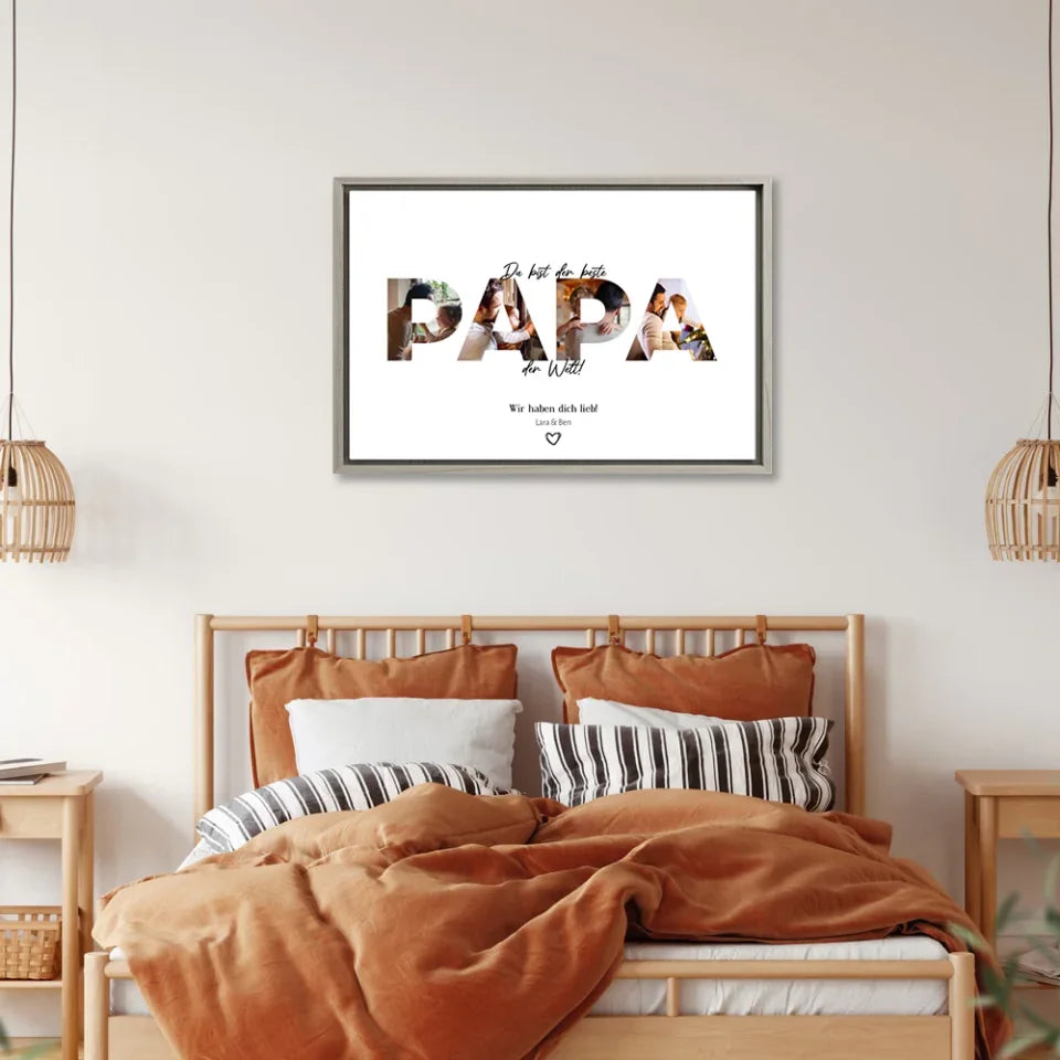 personalisierbares-fotogeschenk_leinwand_mit-eiche-rahmen_papa