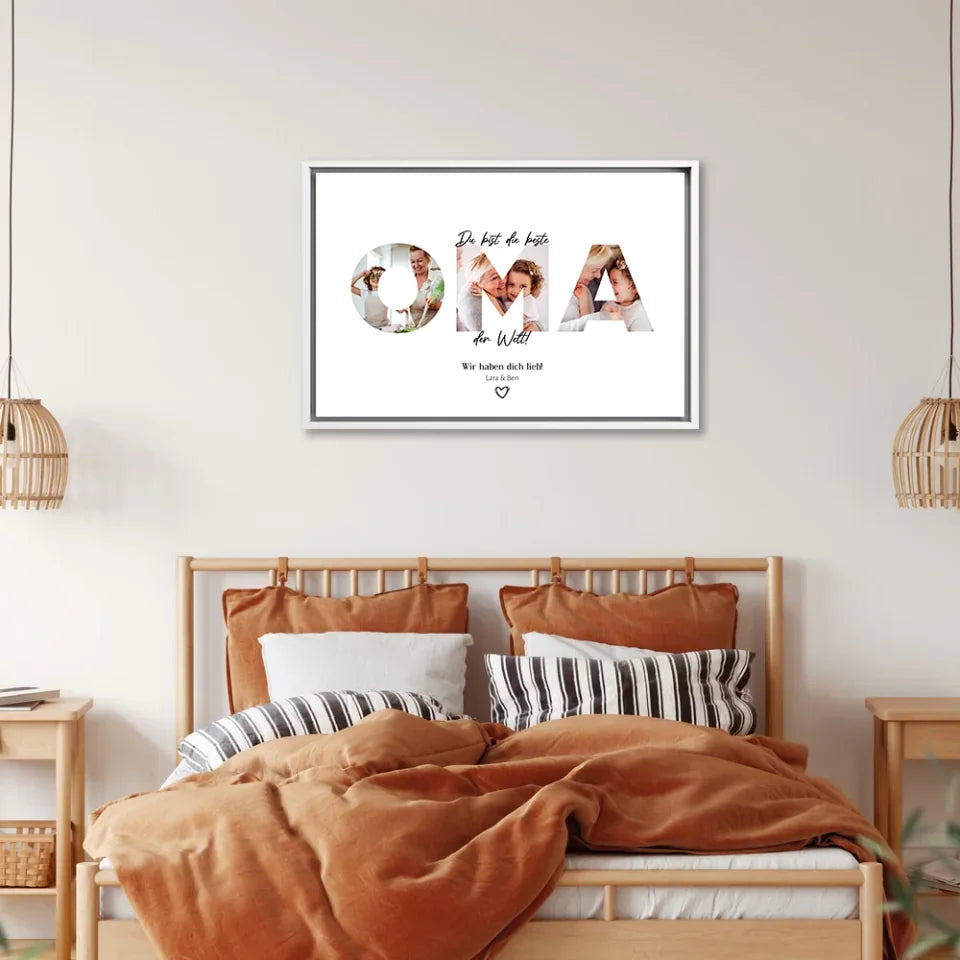personalisierbare-gerahmte-leinwand-weiss-foto-geschenk-oma-bild-1