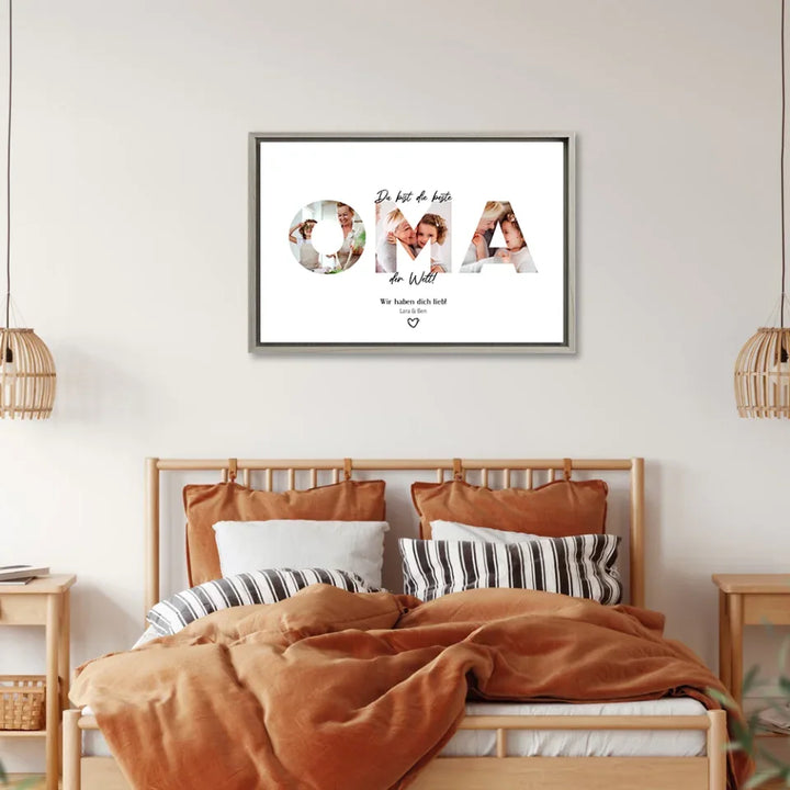 personalisierbare-gerahmte-leinwand-eiche-foto-geschenk-oma-bild-1