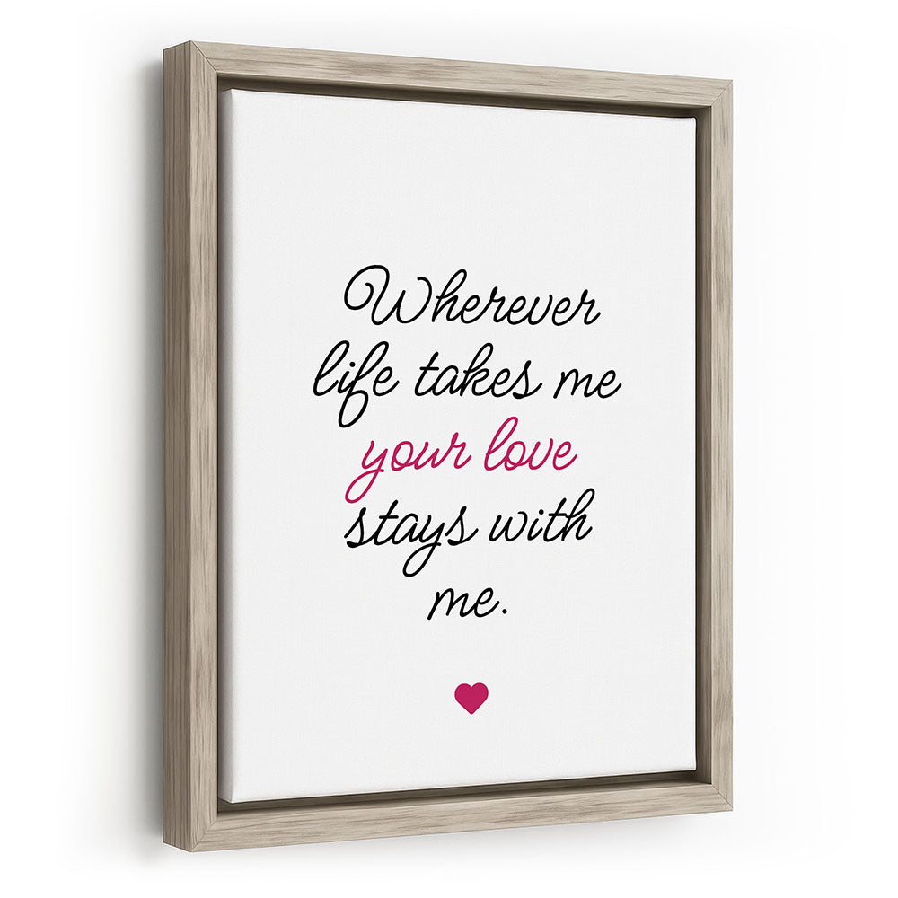 Geschenk Muttertag Wandbild