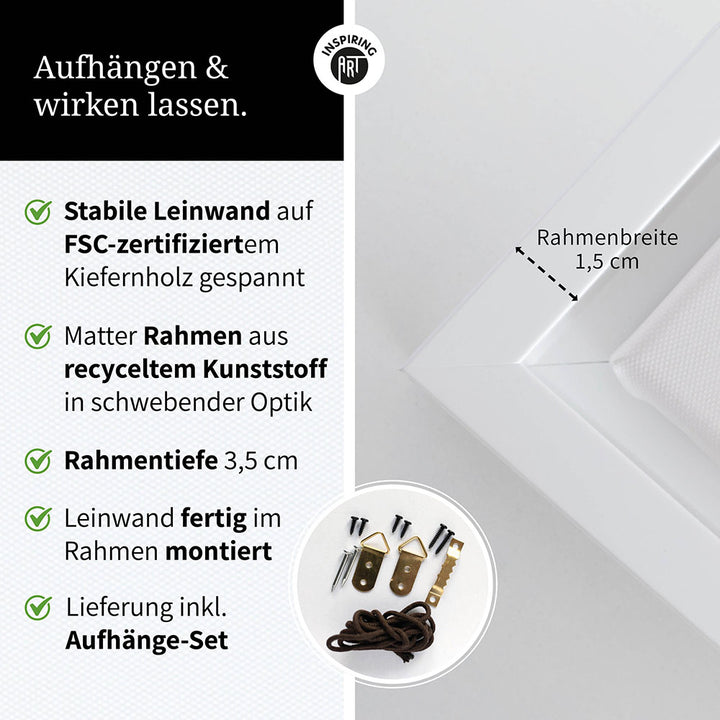 "Best mom ever" Flower Power- Leinwandbild bunt