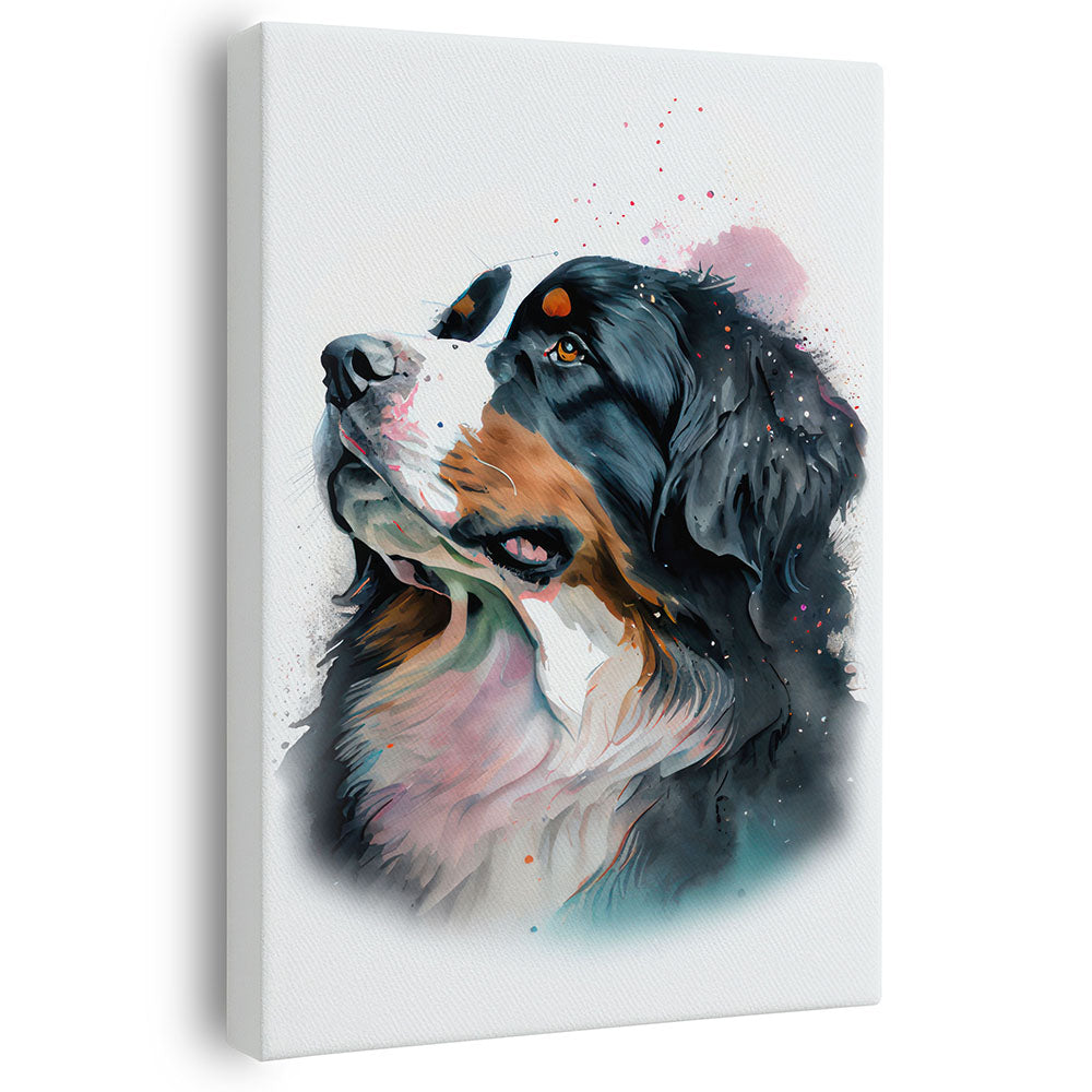 Wandbild Hund Berner Sennenhund