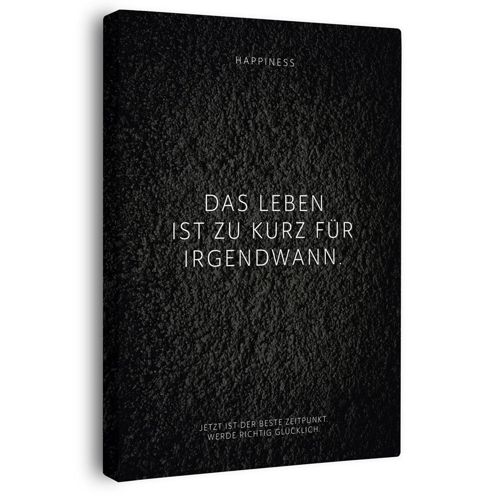 Wandbild schwarz
