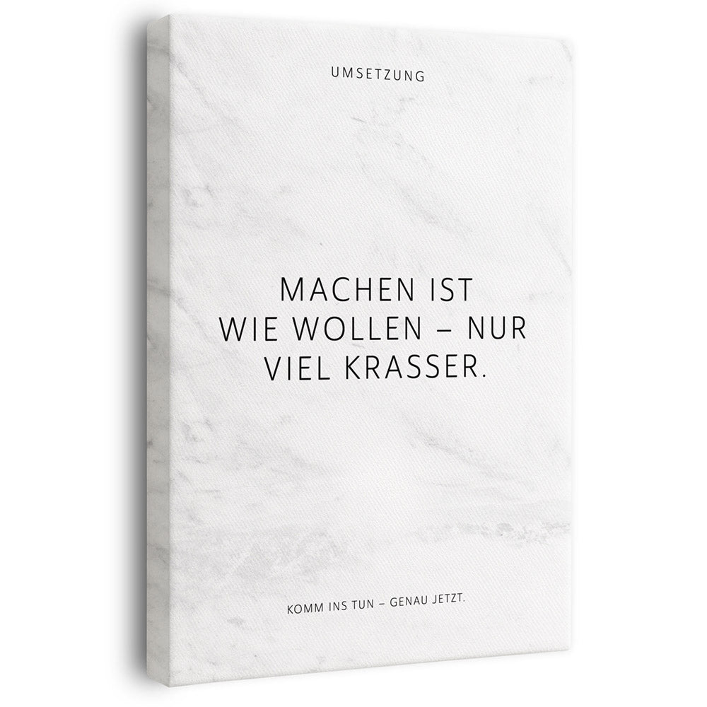 Wandbild Motivation