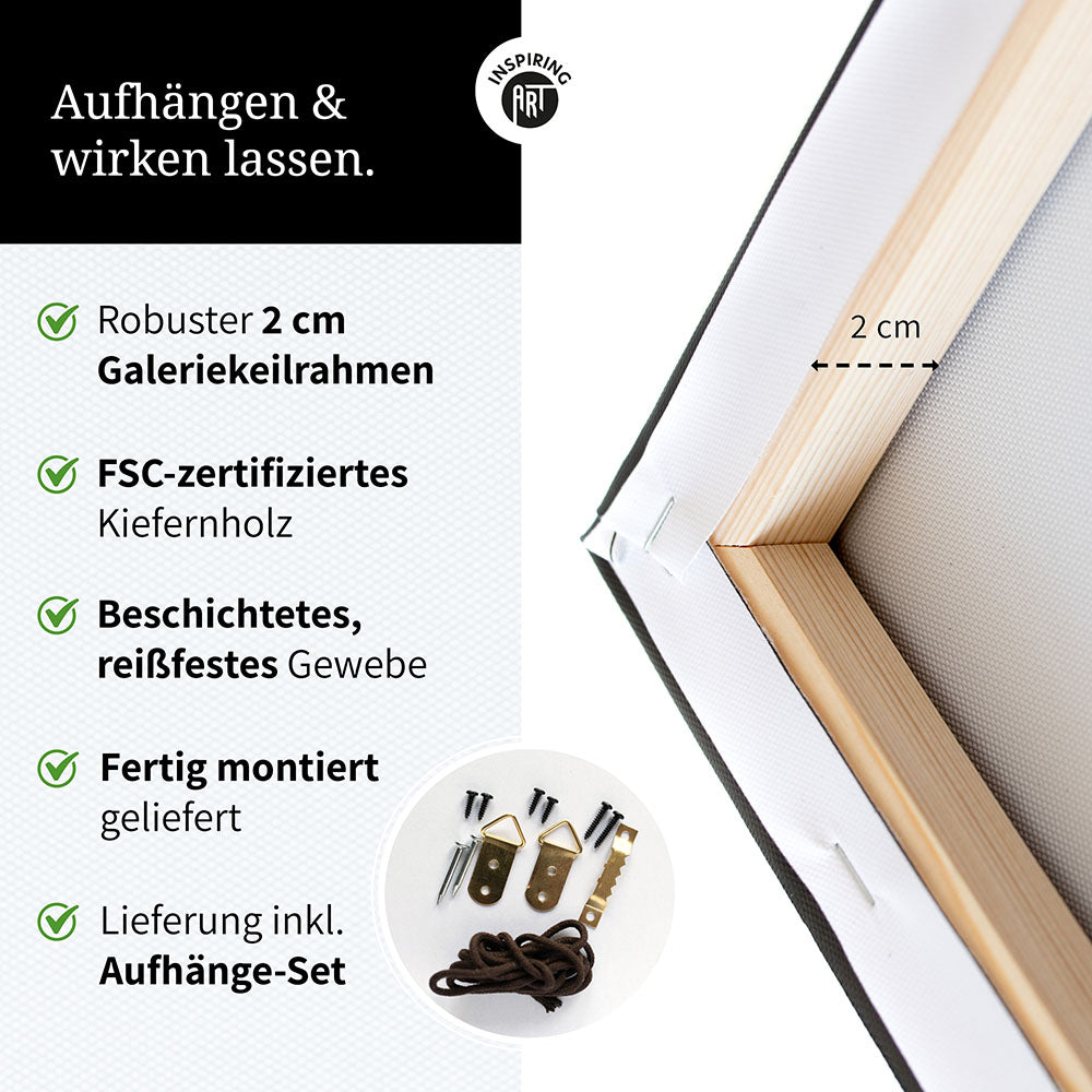 Der ideale Tag wird nie kommen. Der … – Leinwand Wandbild Motivation