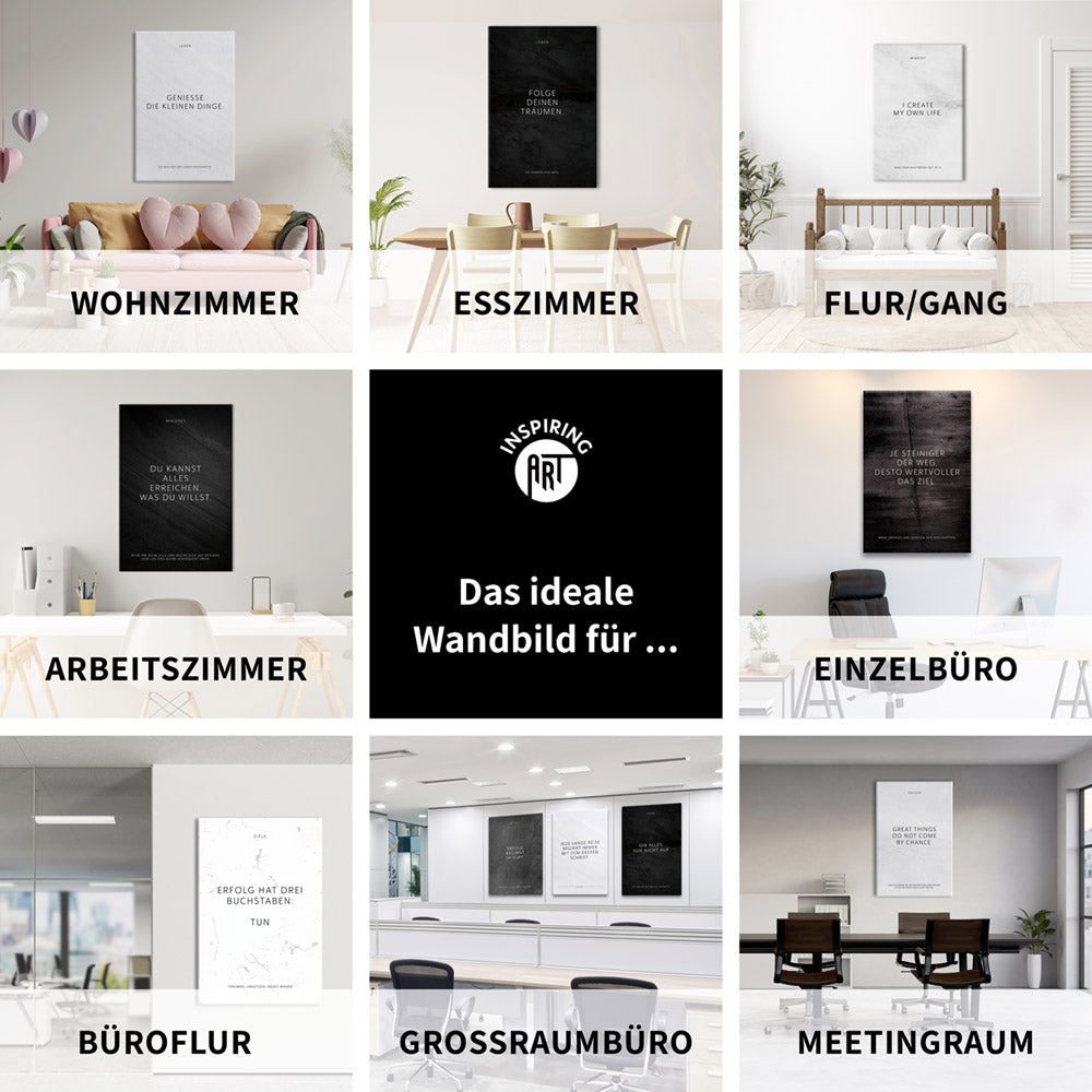 Do more of what makes you happy. – Leinwand Wandbild Motivation