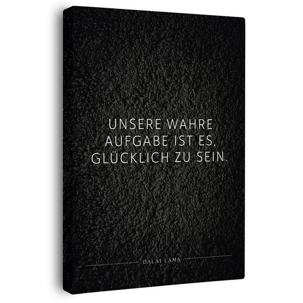 Wandbild schwarz