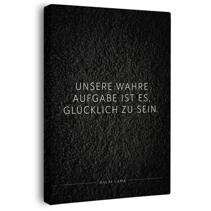 Wandbild schwarz