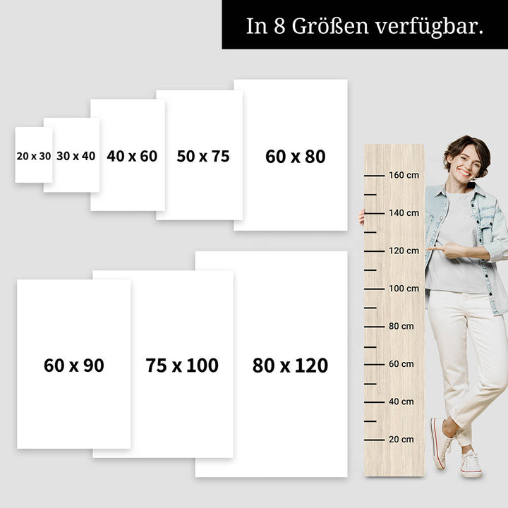 "Best mom ever" Flower Power- Leinwandbild bunt