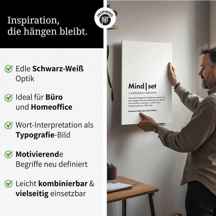 Schwarz Weiß Wandbild