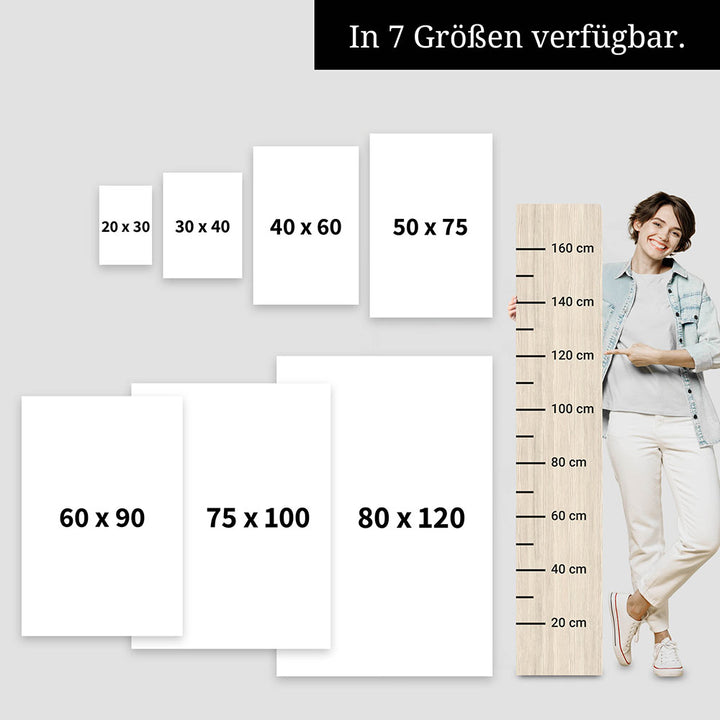 Flow - Wortdefinition-Wandbild - Leinwand im Hochformat