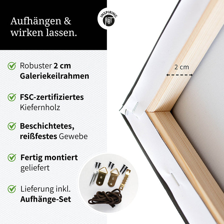 Mindset - Wortdefinition-Wandbild - Leinwand im Hochformat