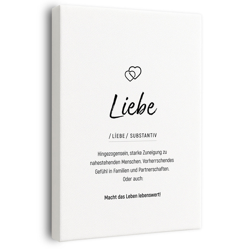 Wandbild Wohnzimmer Liebe