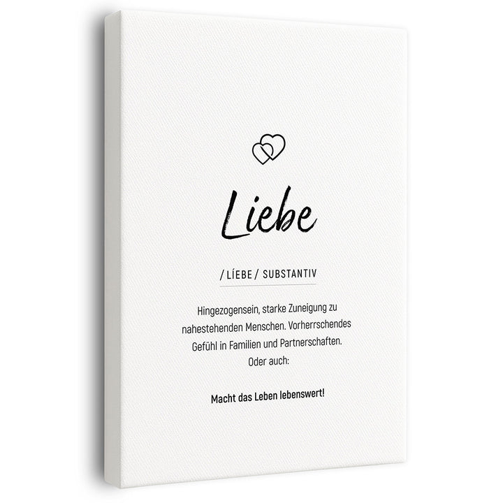 Wandbild Wohnzimmer Liebe