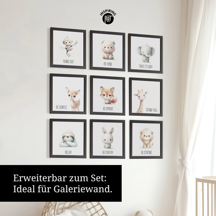 Finn, der Fuchspfiffikus – Baby-Kinder-Wandbild MIXPIX – Tiermotiv Fuchs