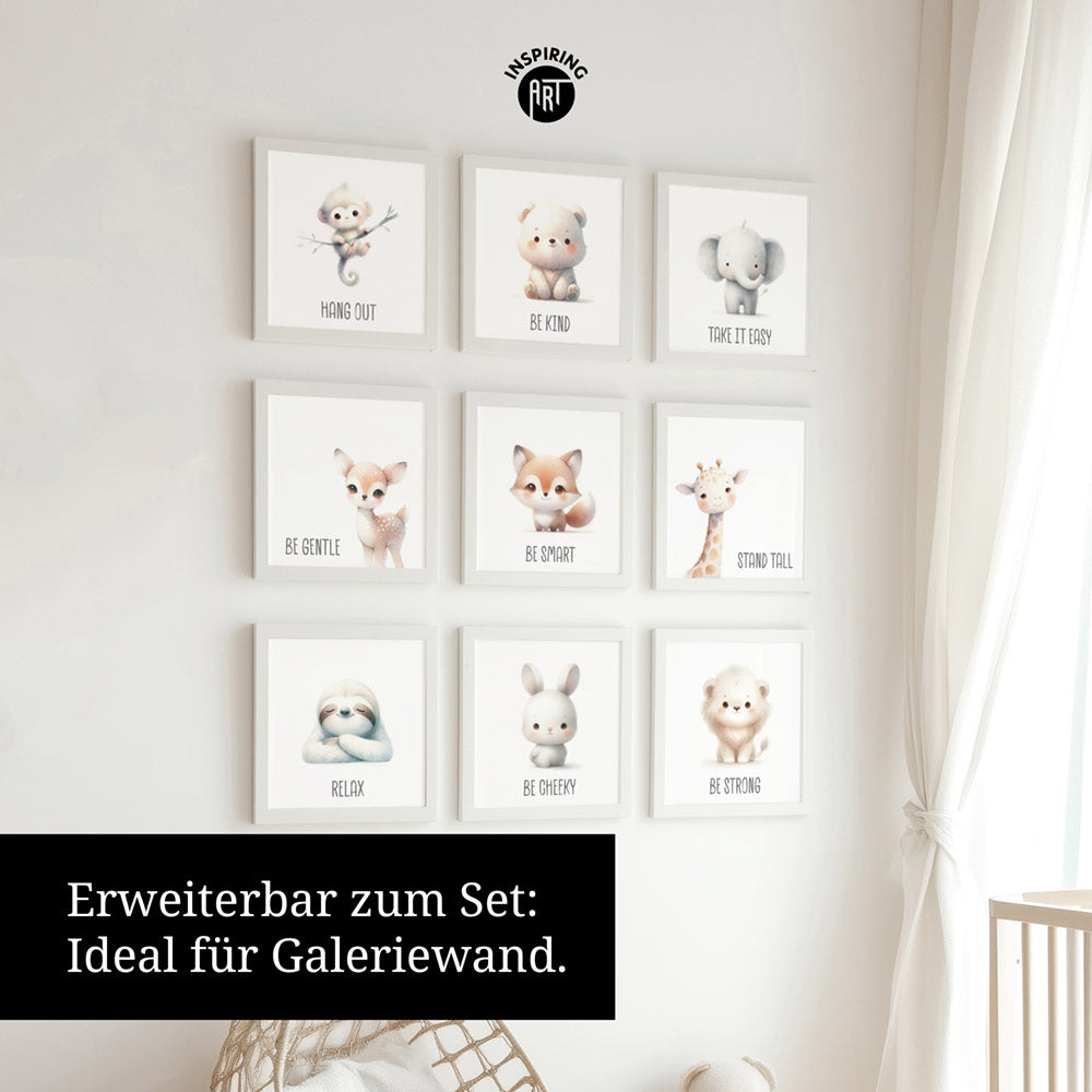 Magnus, der kichernde Rüsselwicht – Baby-Kinder-Wandbild MIXPIX – Tiermotiv Elefant