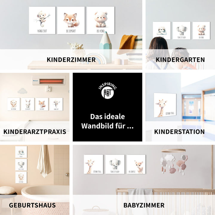 Leo Löwenmut – Baby-Kinder-Wandbild MIXPIX – Tiermotiv Löwe
