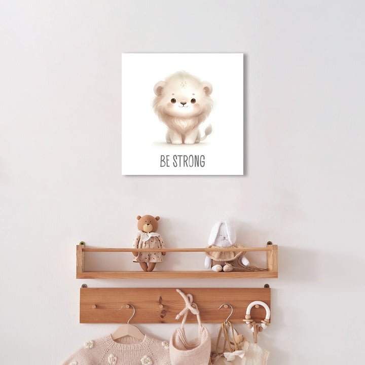 Wandbild Kachel Löwe Tiermotiv