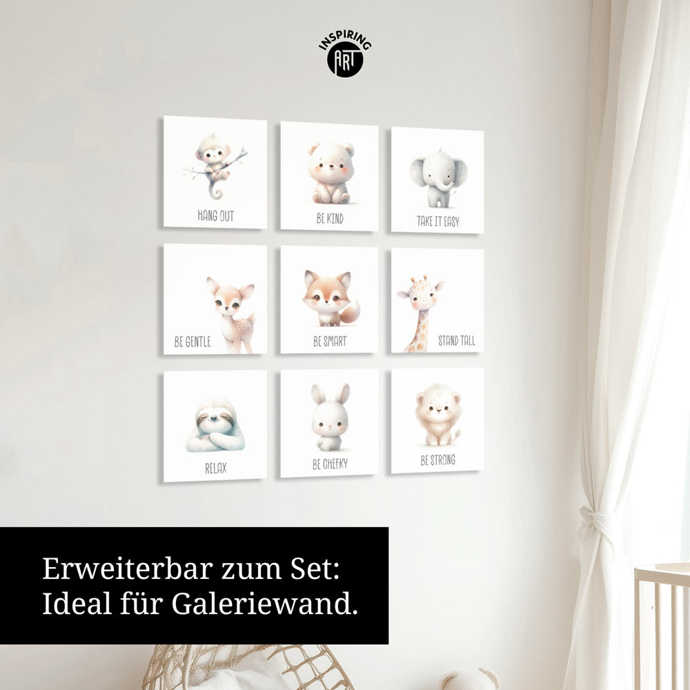 Magnus, der kichernde Rüsselwicht – Baby-Kinder-Wandbild MIXPIX – Tiermotiv Elefant