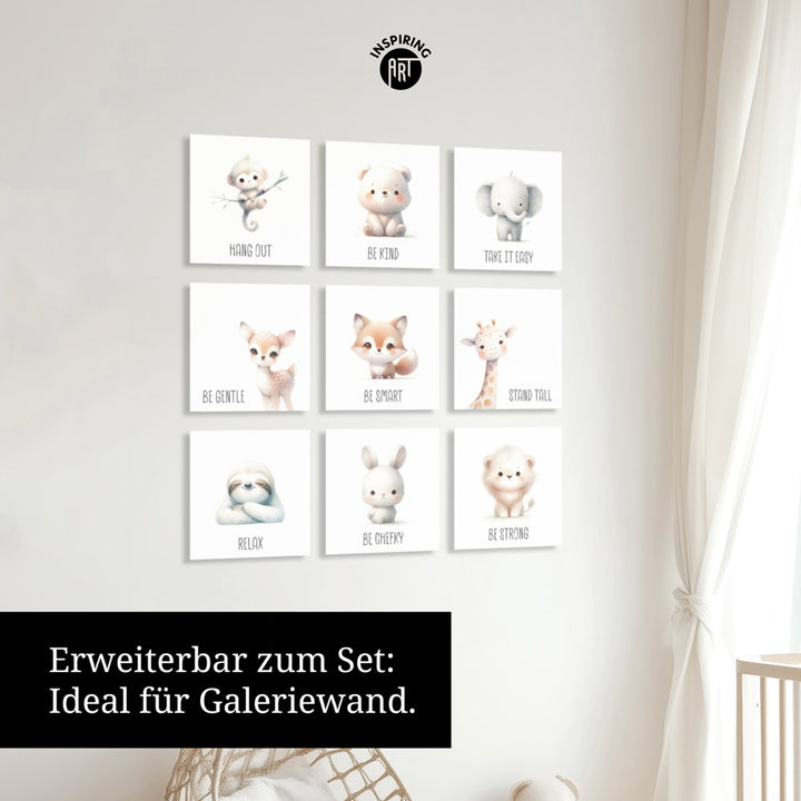 Finn, der Fuchspfiffikus – Baby-Kinder-Wandbild MIXPIX – Tiermotiv Fuchs