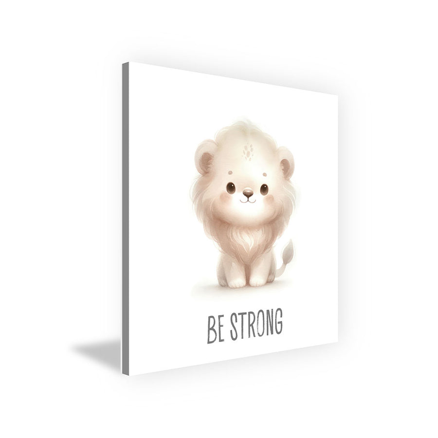 Wandbild Kinderzimmer Tierbild Löwe quadratisch zum Kleben