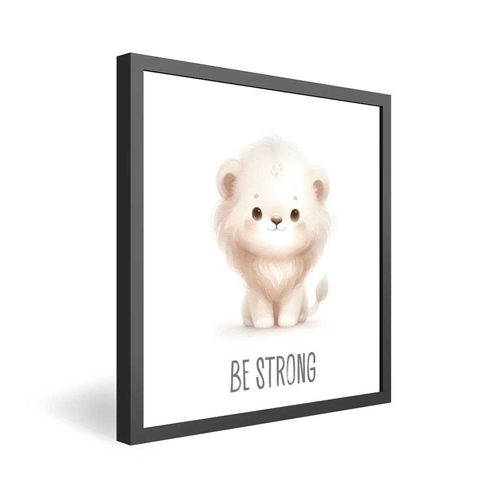 Leo Löwenmut – Baby-Kinder-Wandbild MIXPIX – Tiermotiv Löwe