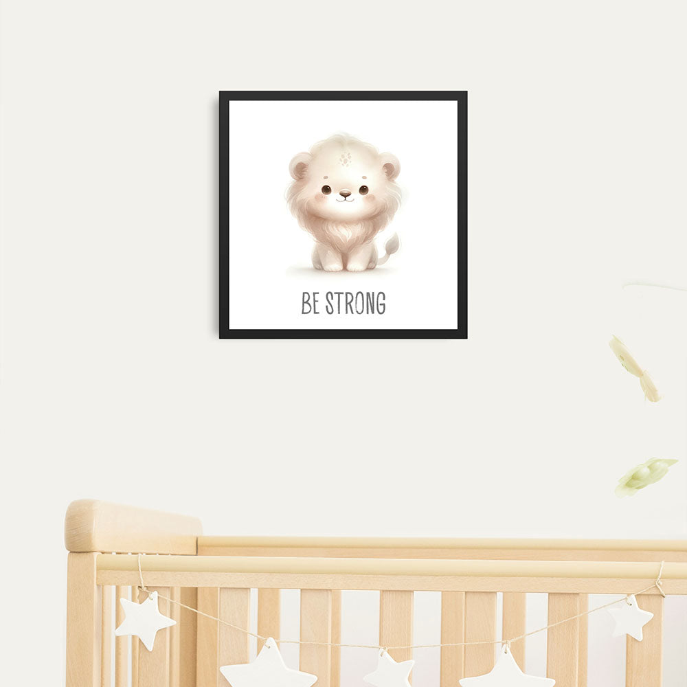 Leo Löwenmut – Baby-Kinder-Wandbild MIXPIX – Tiermotiv Löwe