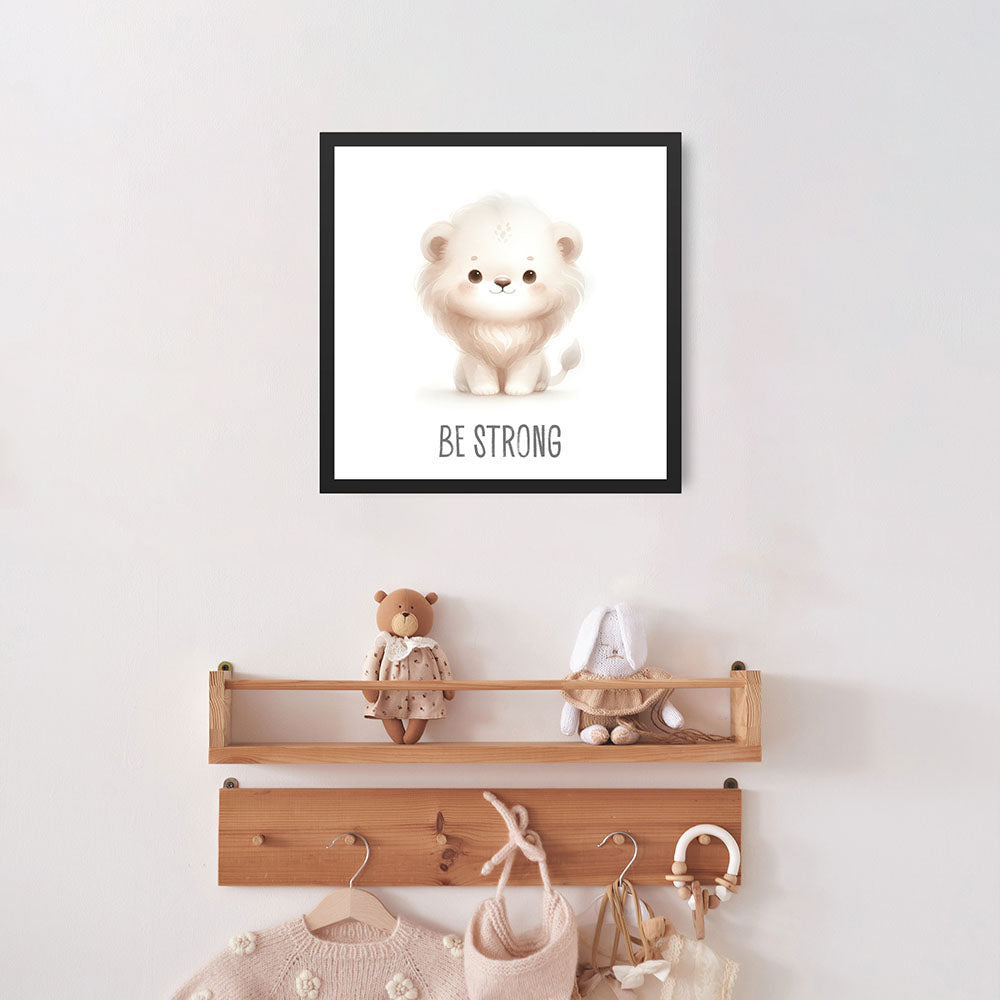 Leo Löwenmut – Baby-Kinder-Wandbild MIXPIX – Tiermotiv Löwe