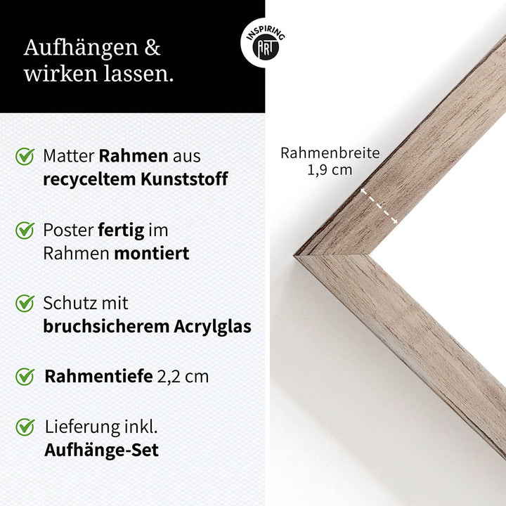 Poster: Tierporträt Igel "Stitch" in Schwarz-Weiß