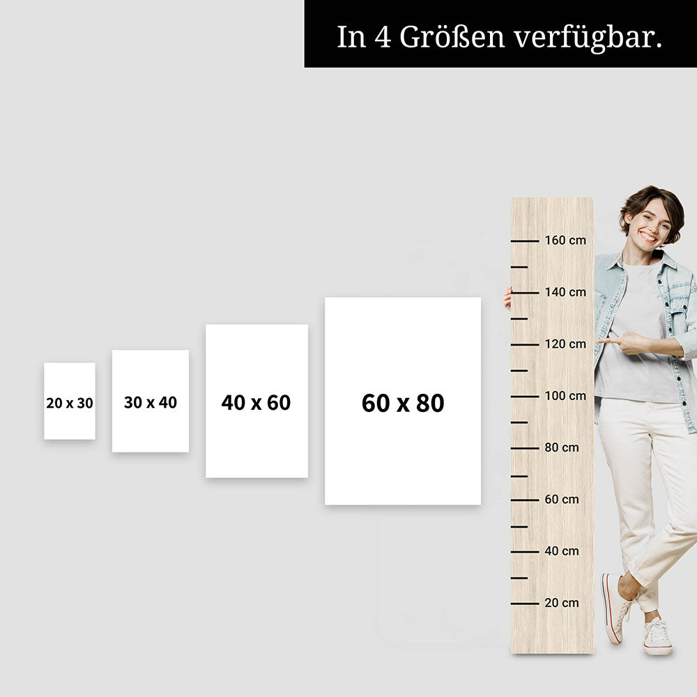 "Best mom ever" Aquarell-Blumen - Poster bunt