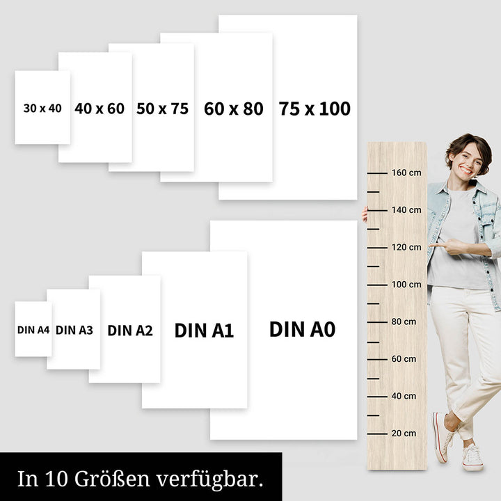 Poster: Tierporträt Igel "Stitch" in Schwarz-Weiß