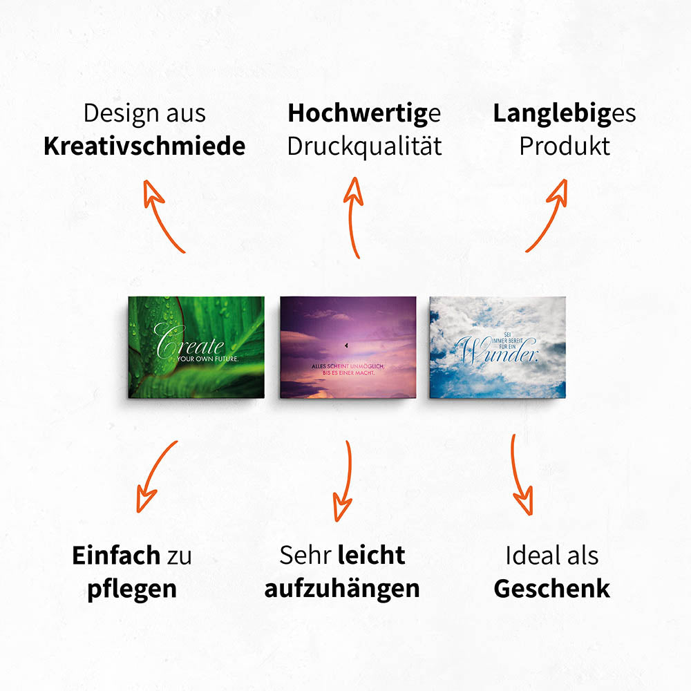 Leinwand mit hochwertiger Druckqualität