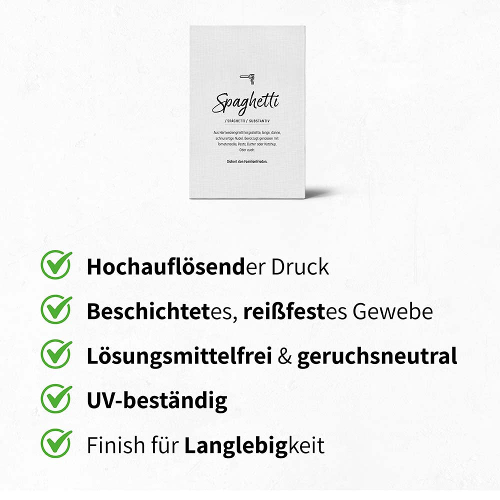 Geruchsneutrale und uv-beständige Leinwand