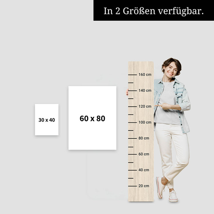 Mama - Wortdefinition - Stoffbild mit Holzleisten in Schwarz-Weiß